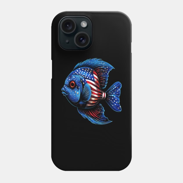 Patriotic Blue Tang Phone Case by JH Mart