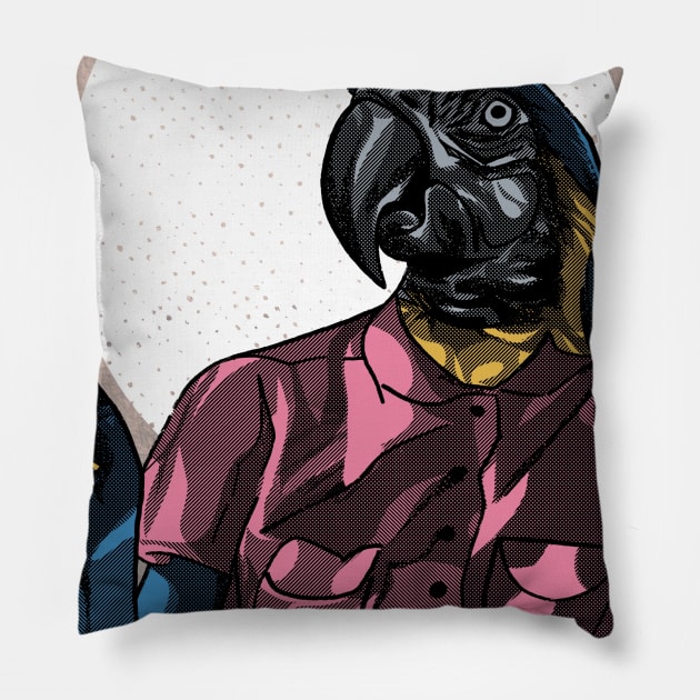 Bird Smoke Pillow by Rekayasabumi