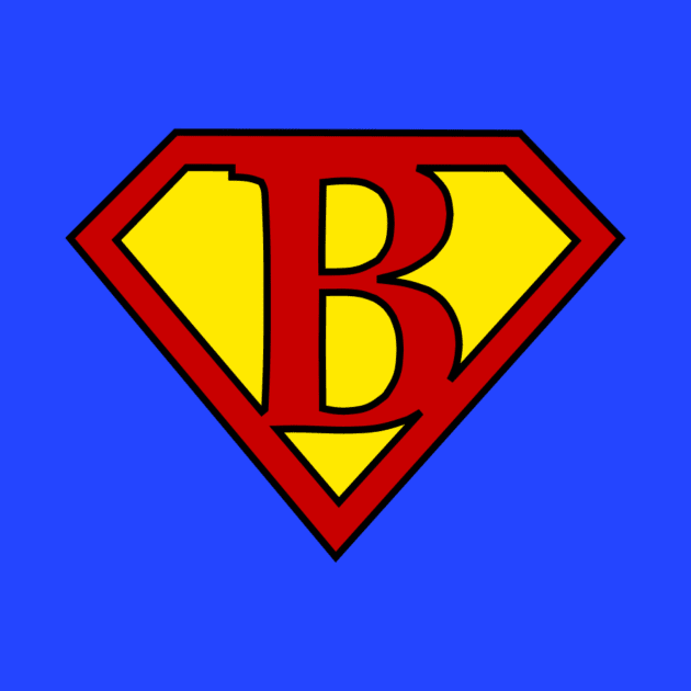 Superhero Symbol Letter B by NextLevelDesignz