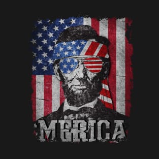 Merica Lincoln T-Shirt