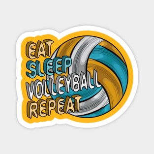 Eat Sleep Volleyball Repeat Magnet