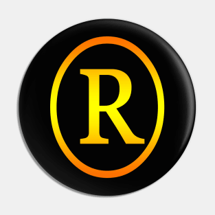 Registered Trademark Symbol Pin