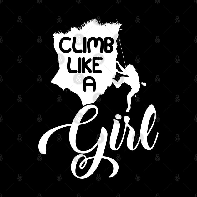 Climbing Girl - Climb like a girl by KC Happy Shop