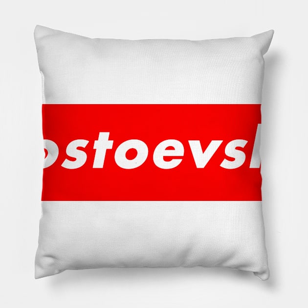 Dostoevsky Pillow by PrintHub