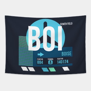 Boise (BOI) Airport // Sunset Baggage Tag Tapestry