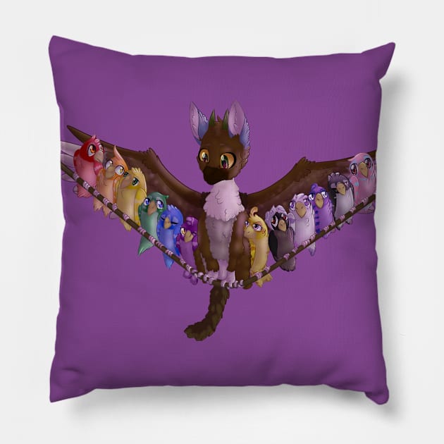 For the Birbs Pillow by Zorveechu