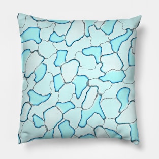 Unique Military Camouflage Army Blue Aqua Camo Pattern Pillow