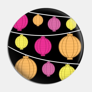 Lanterns | Pink Orange Yellow Pin