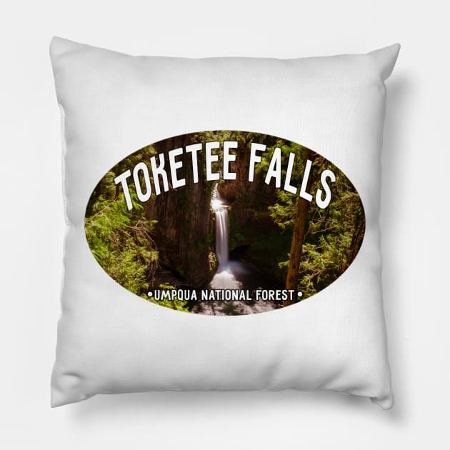 Toketee Falls Oregon Pillow by stermitkermit