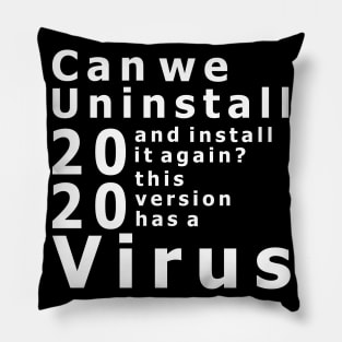 Can we uninstall 2020 and install it again? this version has a virus Pillow