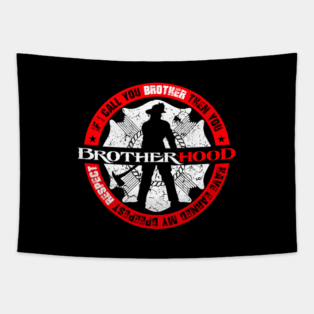 BROTHERHOOD Tapestry by razrgrfx