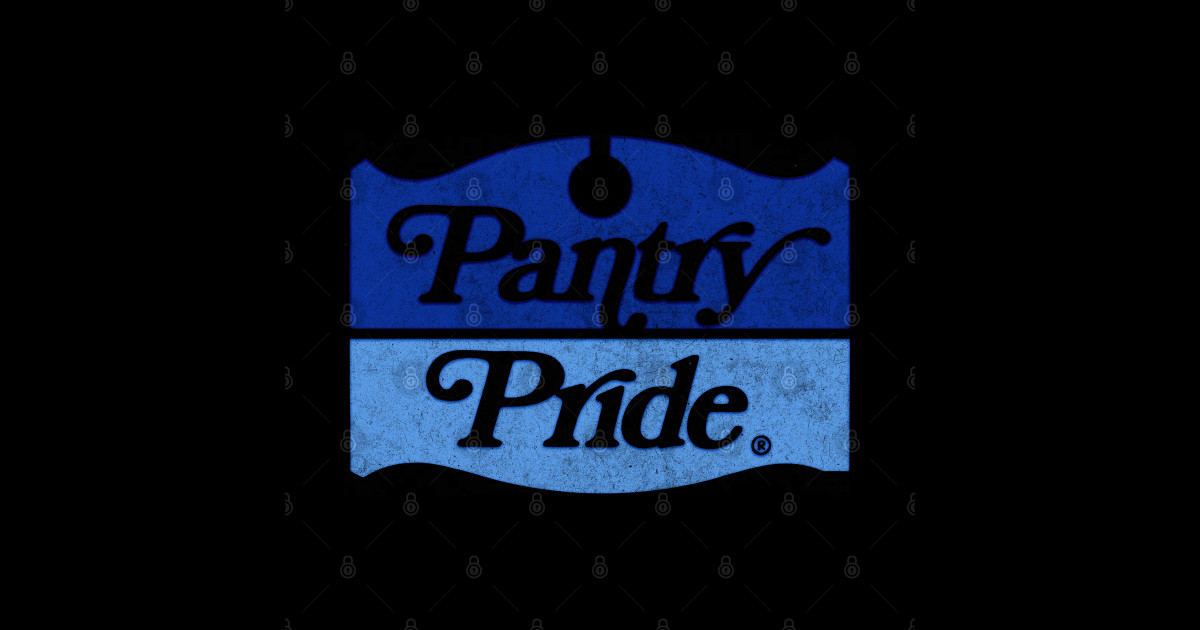 Vintage Faded Style Pantry Pride Logo Design Pantry Pride