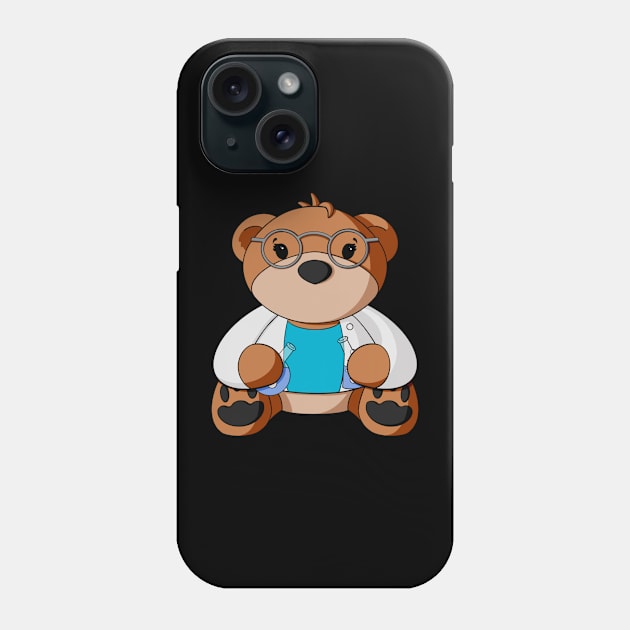 Scientist Teddy Bear Phone Case by Alisha Ober Designs