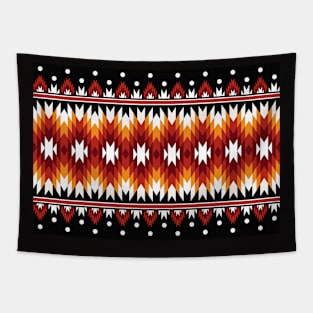 Abstract ethnic geometric pattern design Tapestry