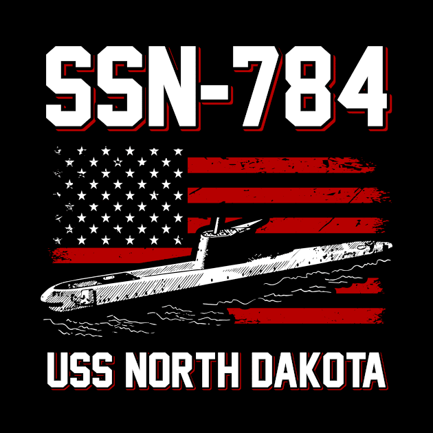 SSN-784 USS North Dakota T-Shirt by Zone32