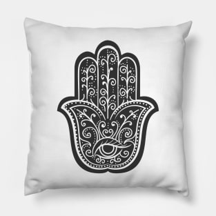 Hamsa amulet. Hand of Fatima Pillow