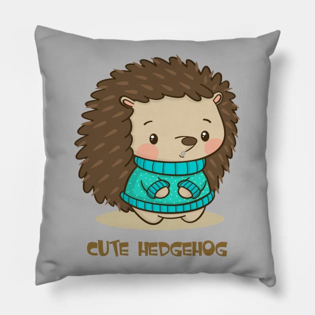 cute hedgehog Pillow by This is store