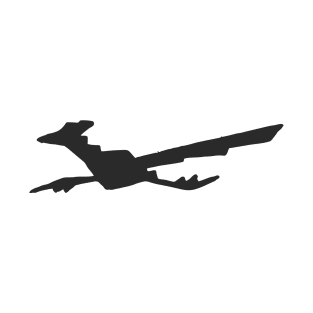 Simple Bird Roadrunner Emblem Symbol T-Shirt