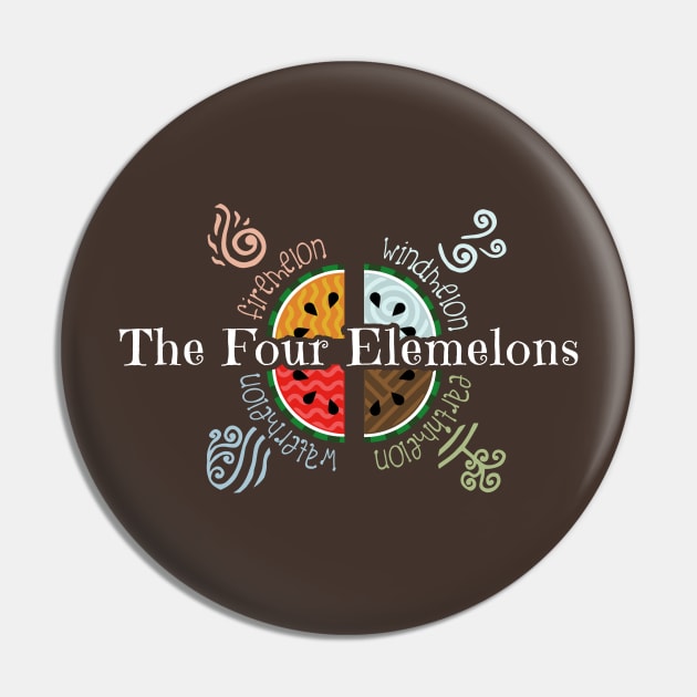 The Four Elemelons Pin by mercenary