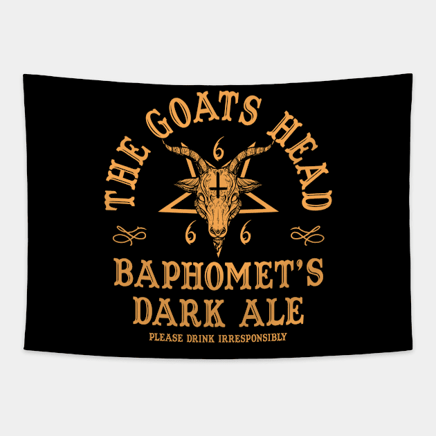 Satanic Occult Baphomet Tapestry by ShirtFace