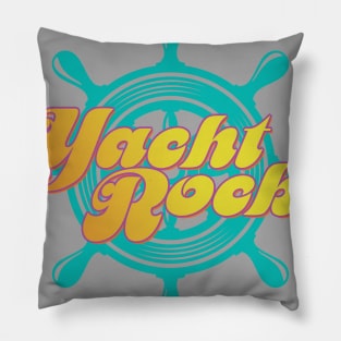 Party Boat Drinking print Yacht Rock Captain's Wheel Pillow