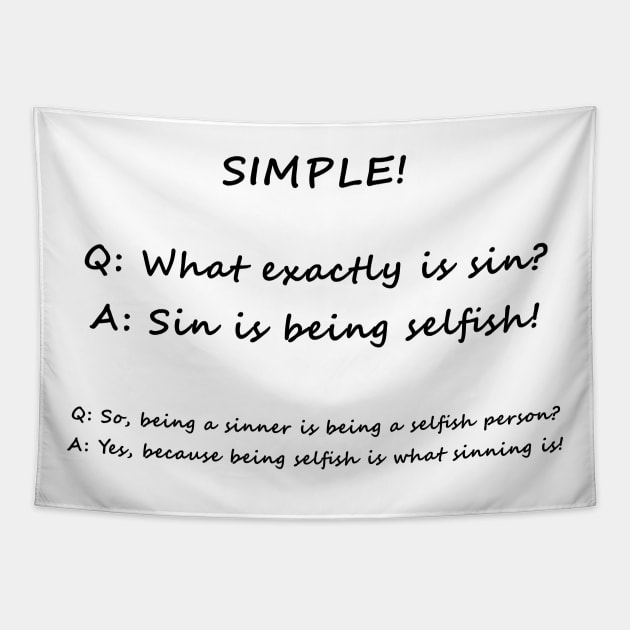 What is sin? Tapestry by hypnotic