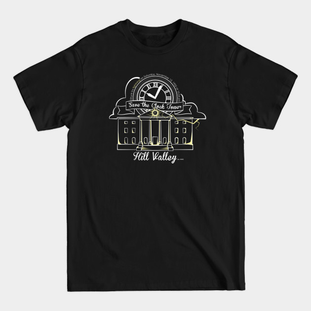 Discover Save the Clock Tower (for dark shirts) - Back To The Future - T-Shirt