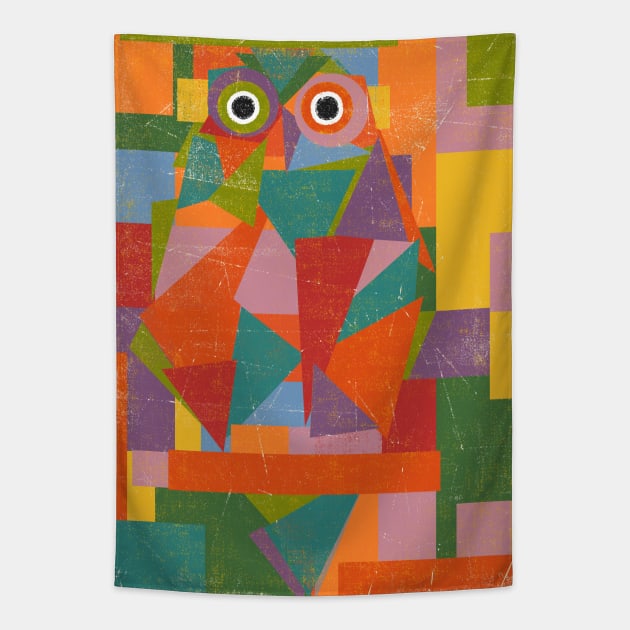 Owl Tapestry by bulografik