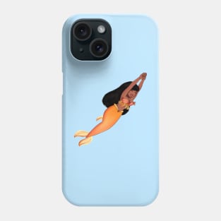 Cute Afro African Mermaid, Anime Girl, Black History Phone Case