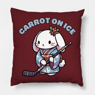 Ice hockey rabbit Pillow