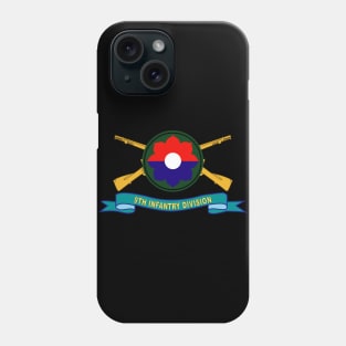 9th Infantry Division w Br - SSI - Ribbon X 300 Phone Case