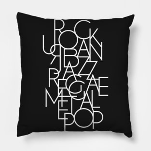 Music Genre Pillow