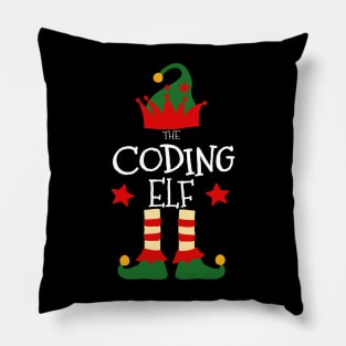 Coding Elf Matching Family Group Christmas Party Pajamas Pillow