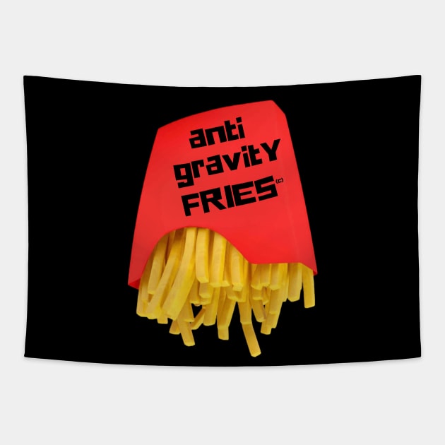 Anti Gravity Fries Nonsense Art By Abby Anime Tapestry by Abby Anime