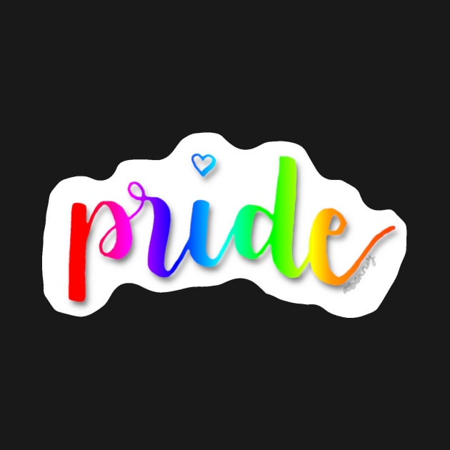 Pride Lettering by amandadenneyart