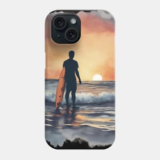 surfer beach Phone Case