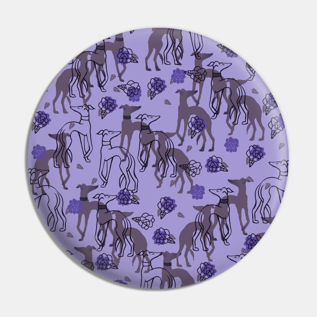 Greyhound Pin by bubbsnugg