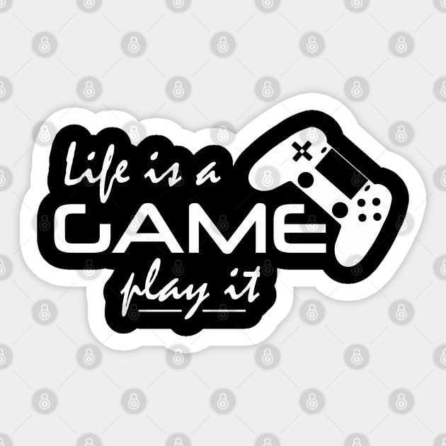 Gamer Gamers Gaming Saying Real Life' Sticker