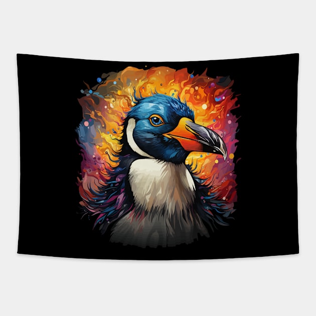 Penguin Rainbow Tapestry by JH Mart