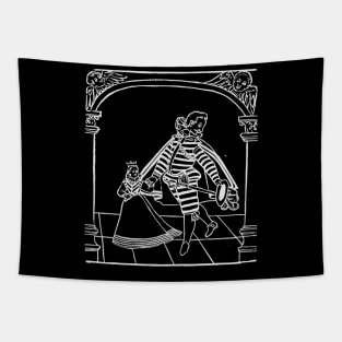 Father dancing with daughter Tapestry