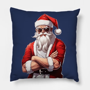 Cool Santa Cartoon Pillow