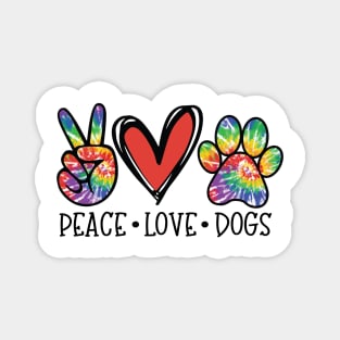 Peace, Love, Dogs Magnet