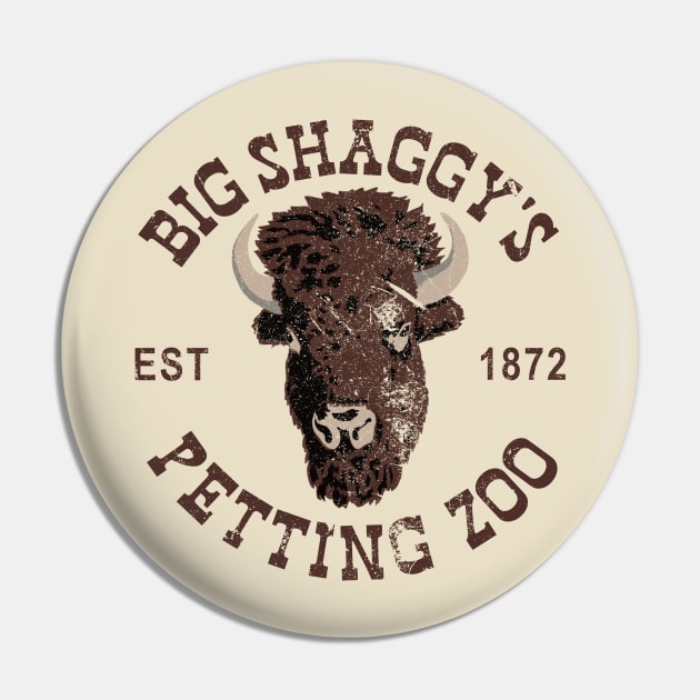 Big Shaggy Bison Petting Zoo Pin by Cashmoney69