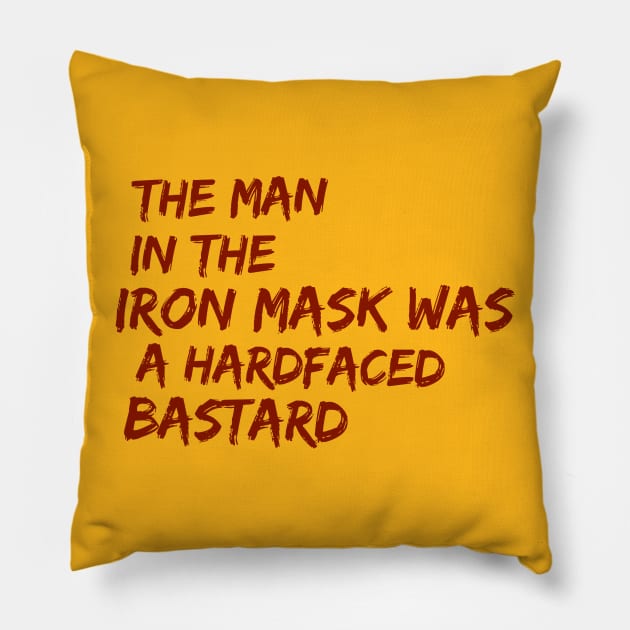 The man in the iron mask Pillow by AlternativeEye