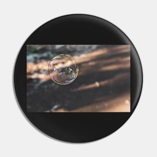 Coloured translucent soap bubble Pin