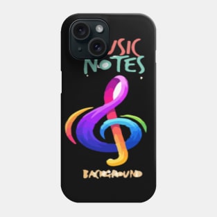 Music Sticker (Music Notes) Phone Case