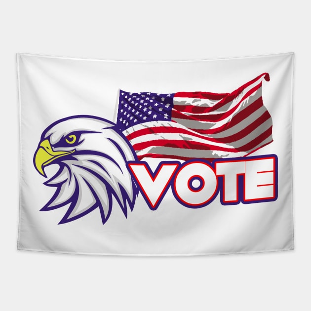 USA Presidential Election VOTE! Tapestry by Asiadesign