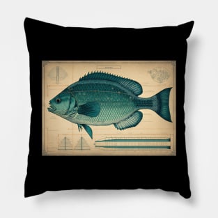 Crappie Fish Print Pillow