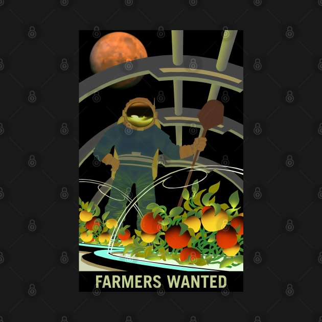 Farmers Wanted Terraforming Mars by PosterpartyCo