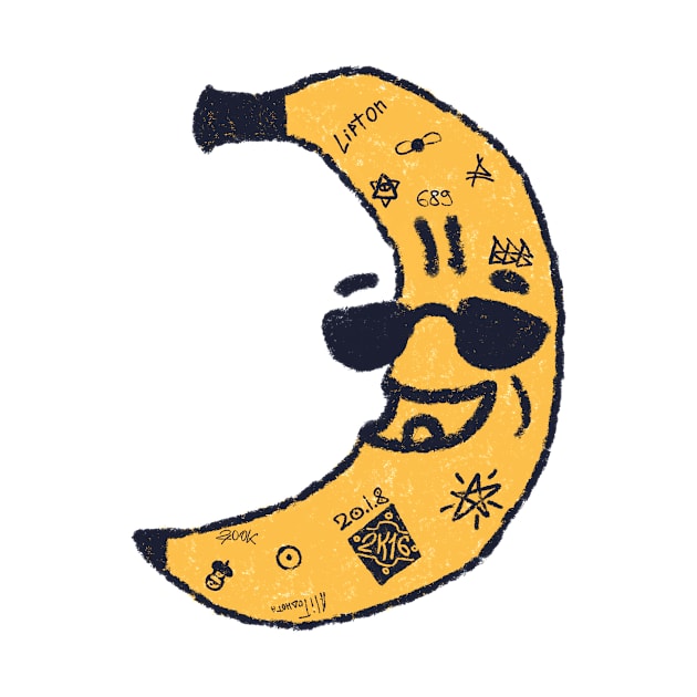 Tattooed banana by innokentymuhin